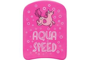 Доска для плавания Aqua Speed KIDDIE Kickboard Unicorn 6896 (186-unicorn) 31 x 23 x 2.4 см Розовый