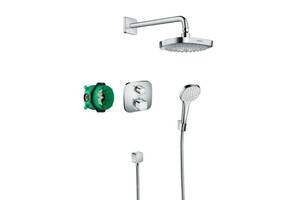 Душевая система с термостатом скрытого монтажа Hansgrohe CROMA SELECT E 27294000