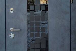 Двері вхідні металеві вуличні Манхетен двоколірна Ваш ВиД Бетон антрацит/біла 860/960х2050х96 Ліве/Праве
