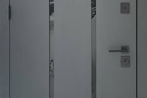 Двери входные металлические уличные терморазрыв Пиано Краска Антрацит /Aнтрацит Ваш Вид 850/950х2040х100 Л/П