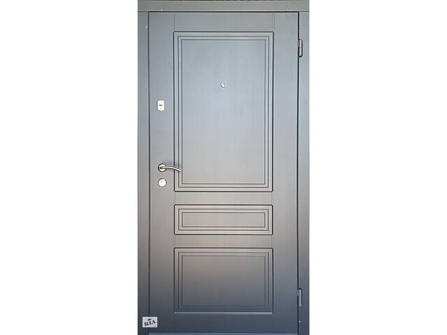 Двери входные в квартиру Шарм двухцветная Ваш ВиД Графит/Белое дерево 860,960х2050х75 Левое/Правое