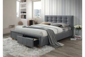 Двоспальне ліжко Ascot 160X200 Сірий