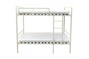 Двухярусная кровать металлическая Мебель UA 1900 x 800 для гостиницы и общежития (12951)
