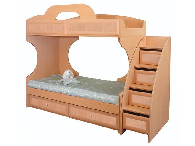 Двухярусная подростковая кровать Мебель UA Злата модульная мебель Бук (19699)