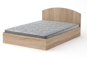 Двуспальная кровать Компанит-140 дуб сонома