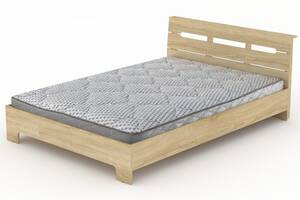 Двуспальная кровать Компанит Стиль-140 дуб сонома