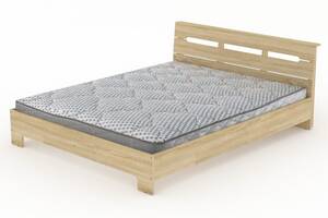 Двуспальная кровать Компанит Стиль-160 дуб сонома