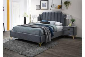 Двоспальне ліжко Signal Monako Velvet 160X200 Сірий (MONAKOV160SZZL)