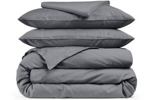 Двуспальное постельное белье сатин BELUGA Cosas серый 180х220 см