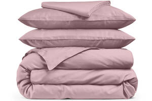 Двуспальное постельное белье сатин LILAC Cosas лиловый 180х220 см