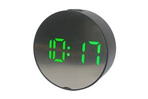 Электронные часы DT-6505 Черные с зеленой подсветкой