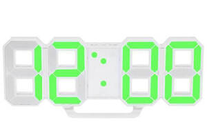 Электронные настольные LED часы с будильником и термометром VST LY 1089 Зеленная подсветка