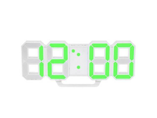 Электронные настольные LED часы с будильником и термометром VST LY 1089 Зеленная подсветка