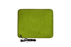 Електричний килимок з підігрівом двосторонній ТМ Теплик Комфорт 50x60 см з вимикачем Світло-зелений