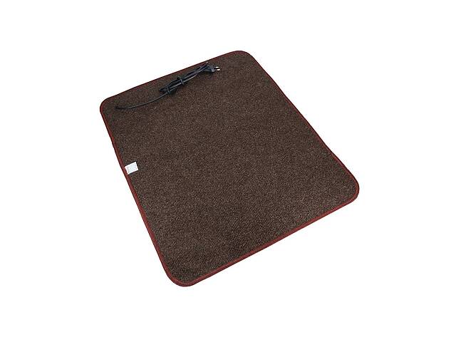 Електричний килимок з підігрівом ТМ Теплик Стандарт 50x60 см Темно-коричневий
