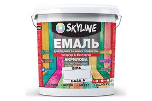 Эмаль для пола и других поверхностей акриловая SkyLine Белый База А 3 л