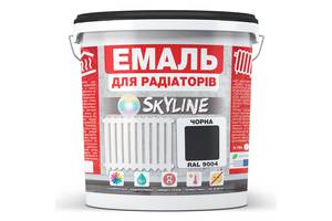 Эмаль Для Радиаторов акриловая термостойкая глянцевая SkyLine 3 л Черная RAL 9004