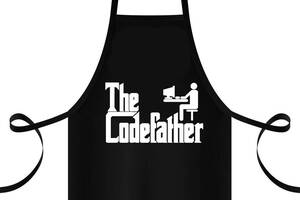 Фартук с принтом Арбуз Codefather 68 см Черный