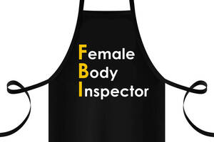 Фартук с принтом Арбуз Female Body Inspector 68 см Черный