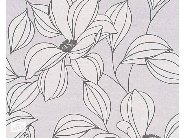 Флизелиновые обои A.S.CREATION URBAN FLOWERS 32795-3 Черные-Серые-Белые