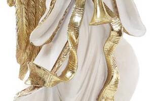 Фигура декоративная 'Золотой Ангел с флейтой' 38см