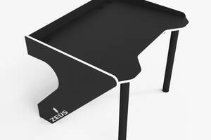 Геймерський ергономічний стіл ZEUS ™ GEROY-2 Чорний-білий