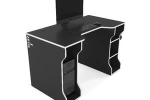 Геймерский стол ZEUS TRON-4 черный/белый