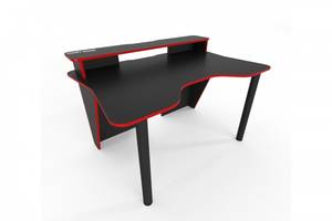 Геймерский игровой стол Comfy Home Darrius черный+красный