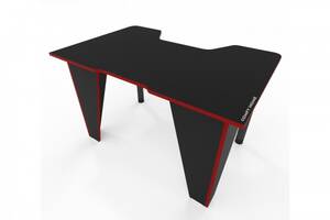 Геймерский игровой стол Comfy Home Frost черный+красный