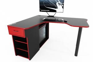 Геймерский игровой стол Comfy Home Kano-2 черный/красный