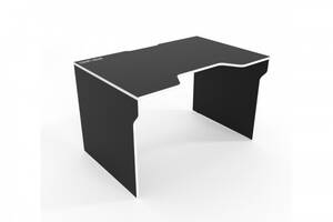 Геймерский игровой стол Comfy Home Lyu Kan черный+белый