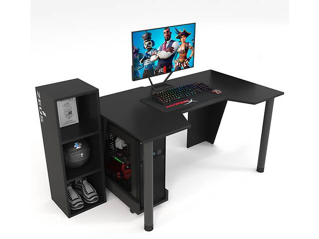 Геймерский игровой стол ZEUS™ GAMER-4 чёрный
