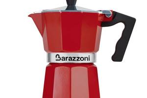 Гейзерная кофеварка Barazzoni La Caffettiera на 3 чашки красный (1521)