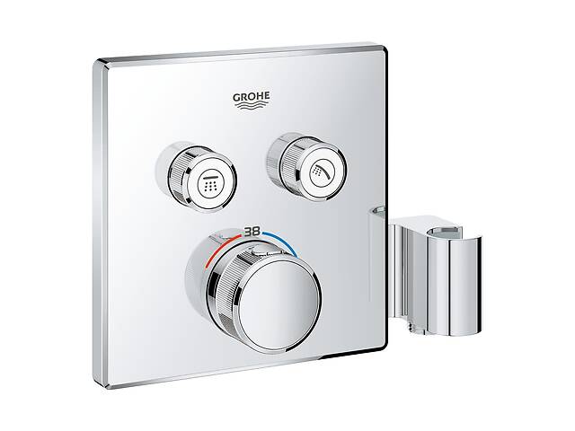 GROHE GROHTHERM SmartControl термостат для душа, внешняя часть, на 2 потребителя, со встроенным держателем ручного душа