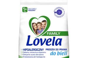 Гипоаллергенный стиральный порошок Lovela Family 1+ для всей семьи для белой одежды и белья 2.1 кг