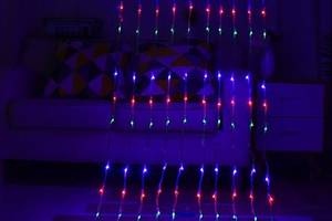 Гирлянда-штора электрическая Led Водопад на 240 светодиодов 3х1.5 м Мультицвет