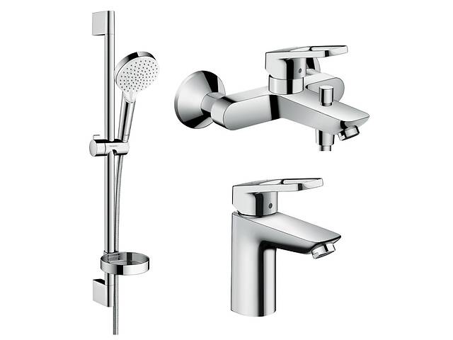 HANSGROHE LOGIS Loop набор смесителей для ванны, умывальник 100 (71151000+71244000+26553400)