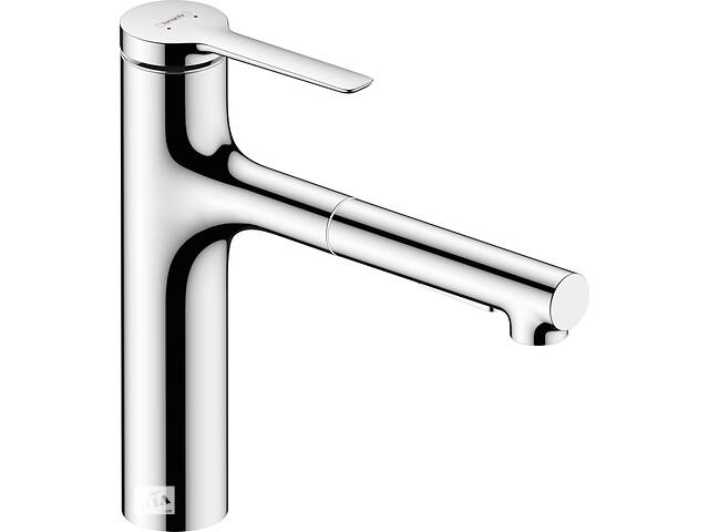 Hansgrohe Смеситель для кухни Zesis M33, дл.излива - 231мм, вытяжной, 1 рычаг, KM160sBoxlite, хром