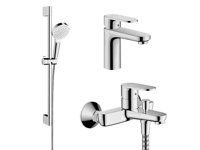 HANSGROHE VERNIS BLEND набор смесителей для ванны, раковина 70 (71550000+71440000+26533400)