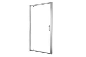 HUPPE X1 дверь 90*190см распашная для ниши и боковой стенки, профиль глянцевый хром, стекло прозрачное