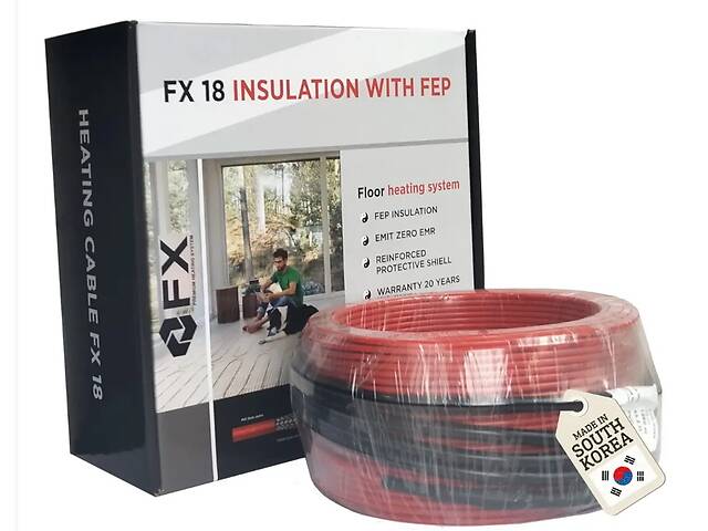 Кабельна тепла підлога 7-8,4м2(70 мп) 1260 ват Felix FX18 Premium