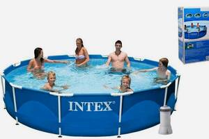 Каркасный бассейн 366 х 76 см Intex 28212 NP с фильтр-насосом 2006 л/ч, 6503л Купи уже сегодня!