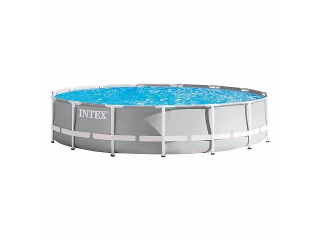 Каркасный бассейн Intex 26724 Prism Frame Pool 457 x 107 см Grey N