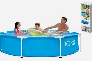 Каркасный бассейн Intex 28205, 244 х 51 см, круглый, объем воды - 1828 л Купи уже сегодня!