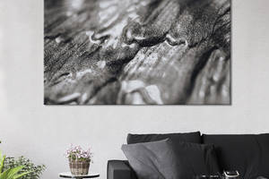 Картина абстракция для офиса KIL Art Песочно-серый градиент 75x50 см (1157-1)