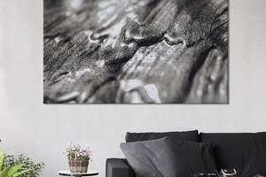 Картина абстракция для офиса KIL Art Песочно-серый градиент 122x81 см (1157-1)