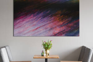 Картина абстракция для офиса KIL Art Разноцветный градиент 75x50 см (1161-1)