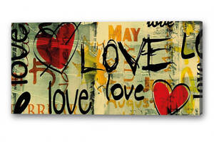 Картина Big LOVE Malevich Store 30x60 см (K0030)