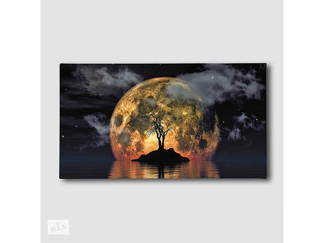 Картина Дерево при луне Malevich Store 30x60 см (K0015)