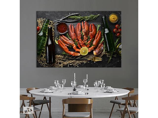 Картина для кухни KIL Art Готовые щупальца омаров 51x34 см (1540-1)